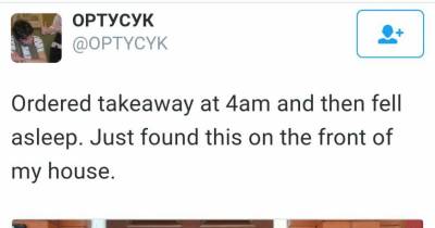 Man Orders 4am Takeaway And Falls Asleep, But The Delivery Guy Has His Back