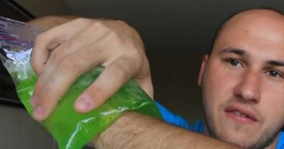 Great Homemade Cool Packs Made Out Of Ordinary Dishwashing Liquid