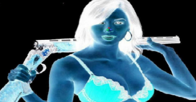 Stare At The Red Dot On Her Nose For 30 Seconds Then Look At A Plain Wall And Blink Really Fast! Omg!