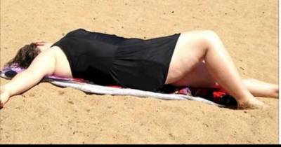 Her Kids Took A Pic Of Her At The Beach. She's Disgusted Until She Listens To What They Say