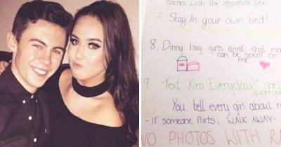 Guys Girlfriend Gives Crazy List Of Rules Before Going On Vacation Without Her