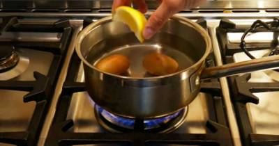 Put Some Lemon Juice Into The Water While You Boil Eggs To Prevent Cracking.