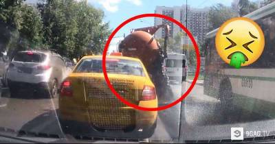 Sewage Truck Has Too Much Crap In It, Explodes In Middle Of Street Because Sh*t Happens