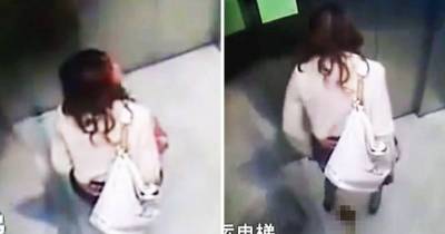 Grown Woman Takes A Huge Dump In An Elevator