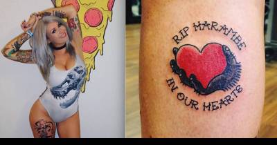 Woman Gets 'RIP Harambe' Tattoo.