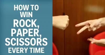 Win At Rock, Paper, Scissors Every Time With This Genius Trick.