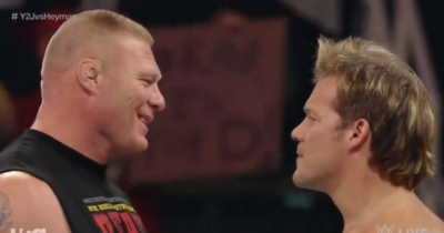 Chris Jericho And Brock Lesnar Threw Down Backstage After He Beat Randy Orton