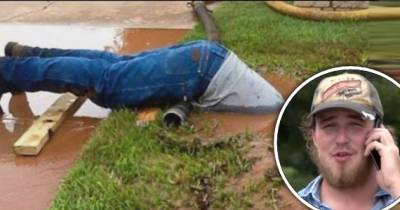 Utility Worker Who Dove Into Sewer To Fix Broken Pipe Goes Viral