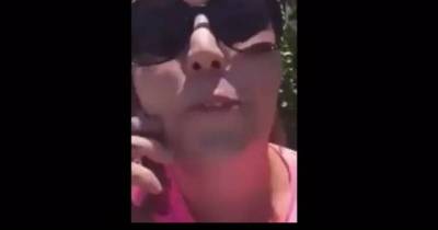 Racist Woman Arrested After Spitting On Black Man And Calling Him The N Word.