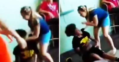 White Woman Slaps Black Kid For Calling Her Son The N Word, Charged With Assault.