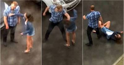This Man Beat The Hell Out Of His Girlfriend By Punching Her Repeatedly