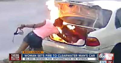 Psycho Girlfriend Sets Fire To Her Ex Boyfriend's Car! But Got The WRONG Vehicle!
