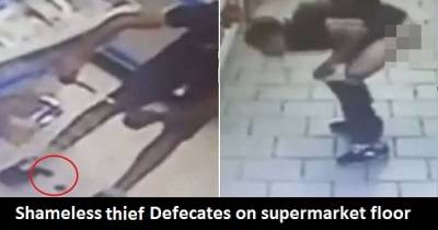 Man Squats Down, Defecates In Supermarket, Then Steals Tissue From Shelf To Clean Up