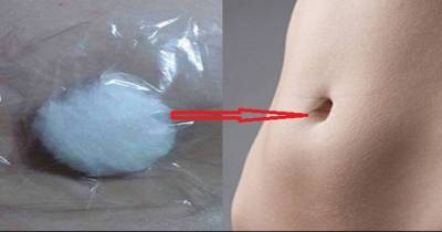 Soak A Cotton Ball In Alcohol, Put It In Your Navel And Get Rid Of Cough, Cold, Abdominal And Menstrual Pain!