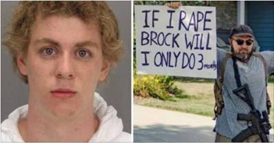 Armed Protesters Welcome Brock Turner Home