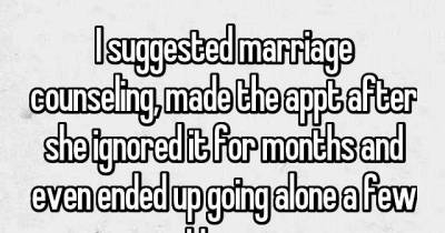 Painfully Honest Confessions From Married People In Couples Therapy