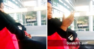 Lady Caught On Snapchat &ldquo;Scratch N Sniffing&rdquo; While Waiting At The Bus Stop