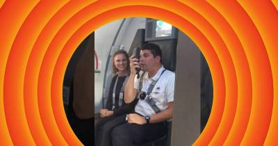 Flight Attendant Gives Instructions Using Looney Tunes Voices! Left Passengers In Shock.