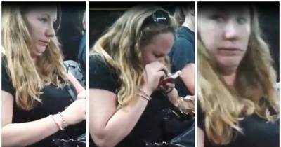 Woman Caught Snorting White Substance