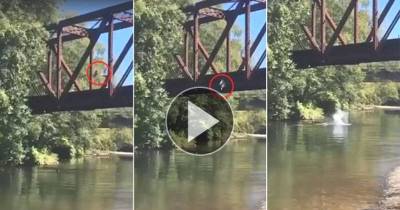 Video Shows The Terrifying Moment A 4-year-old Boy Is Hurled Off A 27-foot Railroad Bridge Into A River