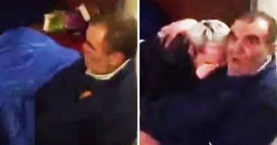 Homeless Man Caught Being Pleasured On Sidewalk By Another Dude