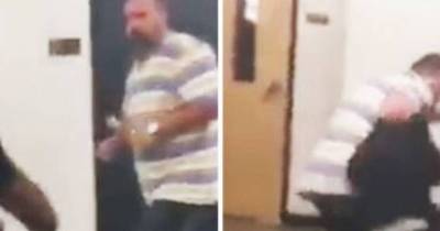 Punk Student Attacks Teacher When He Stands Up to Him