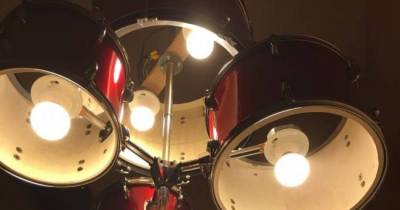He Took Apart A Drum Set And Made It Into An Awesome Statement Piece For His Home