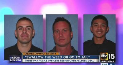 Three Phoenix Policemen Resign After Forcing Teen To Eat Marijuana