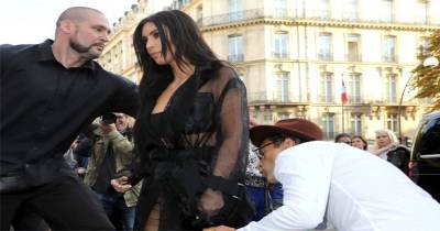 Man Attempts To Kiss Kim Kardashian&rsquo;s Ass, Gets Knocked Out By Security