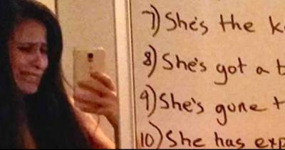 Wife Spews NASTY Insults At Her Husband, Then She Finds THIS Note On The Mirror