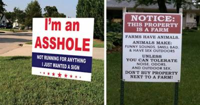 Yard Signs That Will Make You Pull Over Your Car To Have A Laugh