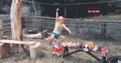 World's Best Dad Builds American Ninja Warrior Course For Little Girl