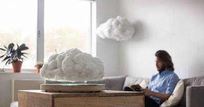This Levitating Storm Cloud Is Actually A Bluetooth Speaker