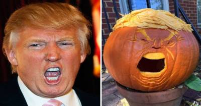 Trumpkins Are Here And They're The Most Terrifying Halloween Decorations Ever!