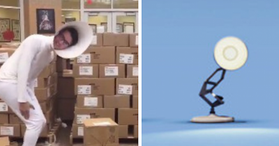 This Kid Dressed Up As The Pixar Lamp And Made A Video Which Is Hilariously Accurate