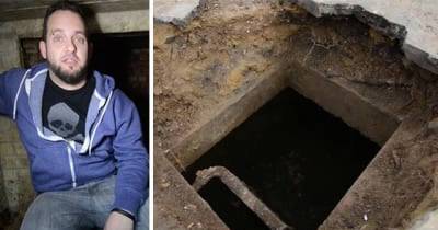 This Man&rsquo;s Driveway Cracked Open Revealing This Strange Ladder