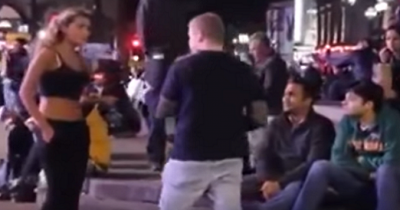 This Jerk Gets Crushed And Put Down Hard By A Girl After Mouthing Off To Her Friend In The Most Vile Way