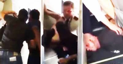 Pilot Takes Down Drunk Idiot Who Refuses To Get Off Plane
