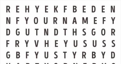 If You Can Spot Your Name in This Image, Then You&rsquo;re Unbelievably Intelligent