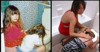 Family Then And Now. Things Haven't Changed Much.