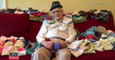 86-Year-Old Man Learns 'Knitting' So That He Can Help Hospital