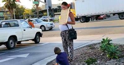 Pregnant Woman Begs For Money With Child, Then Is Caught Driving Off In Boyfriend&rsquo;s Fancy Car
