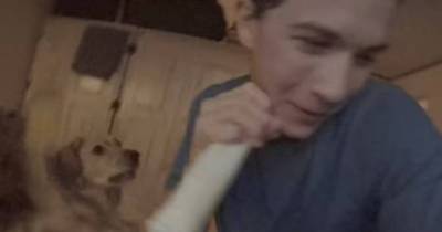 Dog's Priceless Reaction When Owner "Eats" Her Bone.