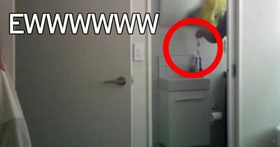 Woman Sets Up Hidden Camera In Her Room, Catches Male Roommate Scratching His Genitals With Her Toothbrush.