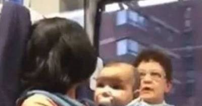 Angry Passengers Try To Kick Mom And Baby Out Of First Class Train Carriage