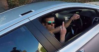 Road Rage Driver Gets Instant Karma After Biker Attempts Good Deed