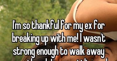 People Admit Why They're Thankful For Their Exes