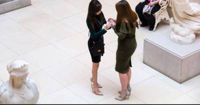 Old Woman&rsquo;s Reaction To Lesbian Couple Getting Engaged Has Won The Internet