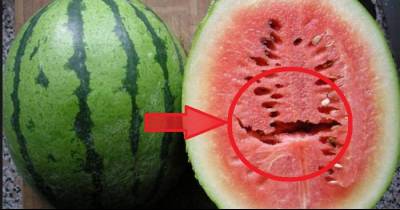 If You Ever See Cracks In Your Watermelon When You Cut It, Throw It Right Out. It Can Make You Sick!