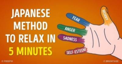 It Takes 5 Minutes To Relieve Stress With This Japanese Technique